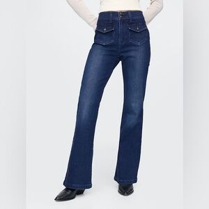 GAP Denim Blue High Rise 70’s Flare Jeans